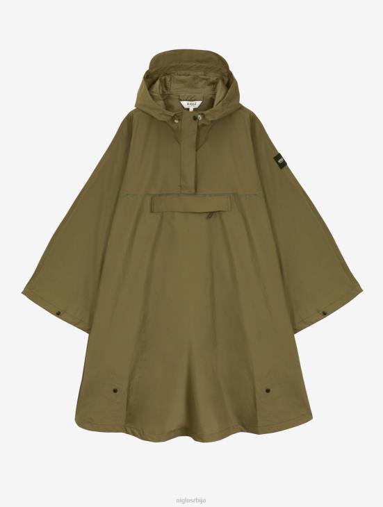 Жене каки Aigle водоотпорни пончо за бициклисте Одећа PTJX670