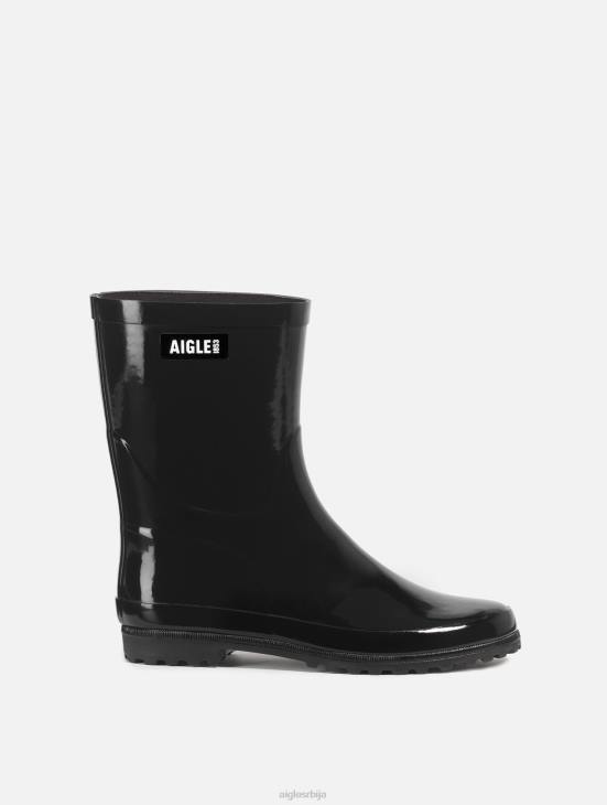 Жене ноир Aigle патентиране чизме за кишу чизме PTJX515