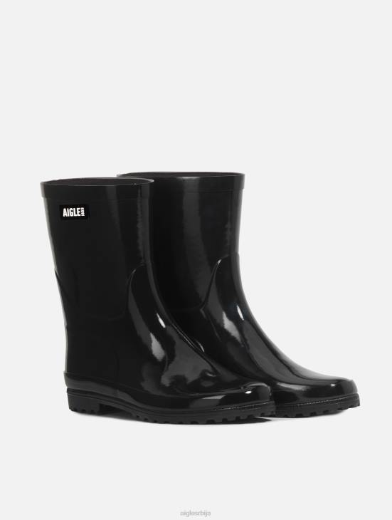 Жене ноир Aigle патентиране чизме за кишу чизме PTJX515