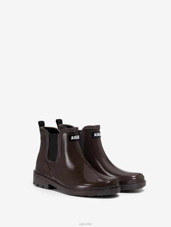 Жене какао Aigle кишне чизме инспирисане коњаништвом чизме PTJX519