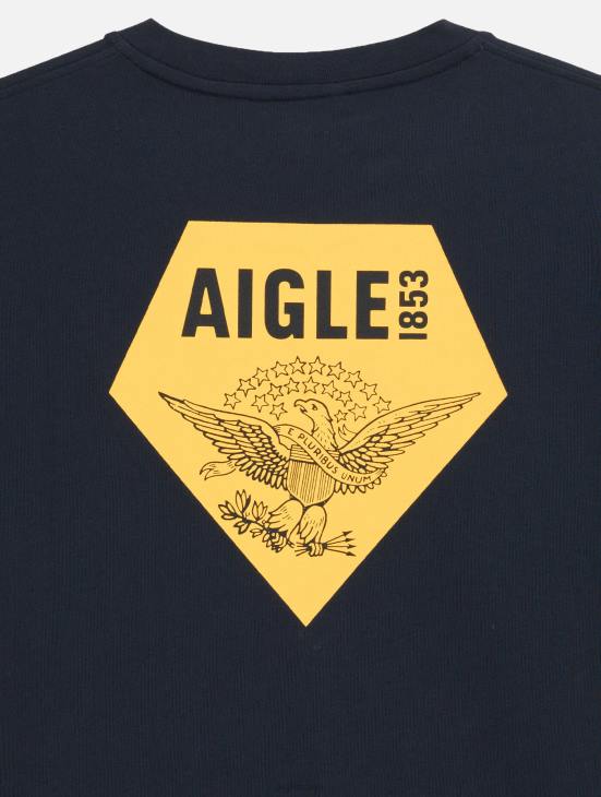 мушкарци империја Aigle штампана мајица са округлим изрезом Одећа PTJX133